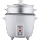 5-Cup White Rice Cooker with Food Steamer