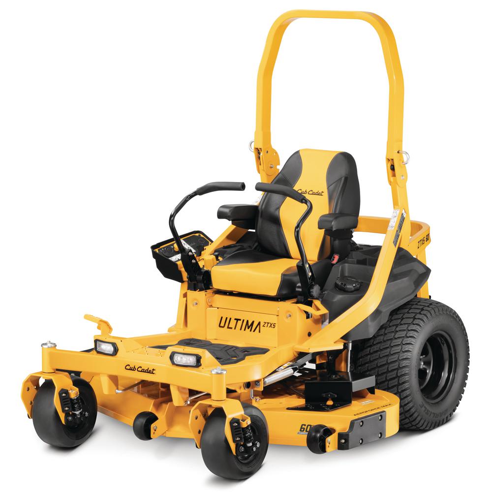 Cub Cadet Ultima ZTX5 60 in. Fab Deck 24 HP Kawasaki V-Twin Zero Turn Mower with Roll Over Protection and Front Wheel Suspension - Super Arbor