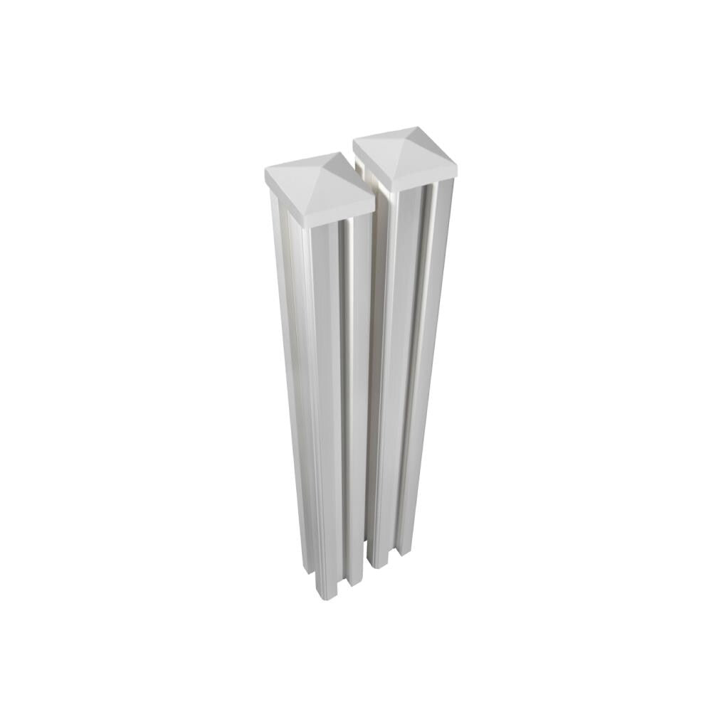 WamBam Fence Traditional Fence Posts 6-ft H x 0.5-ft W White Vinyl Fence Post (Unassembled)