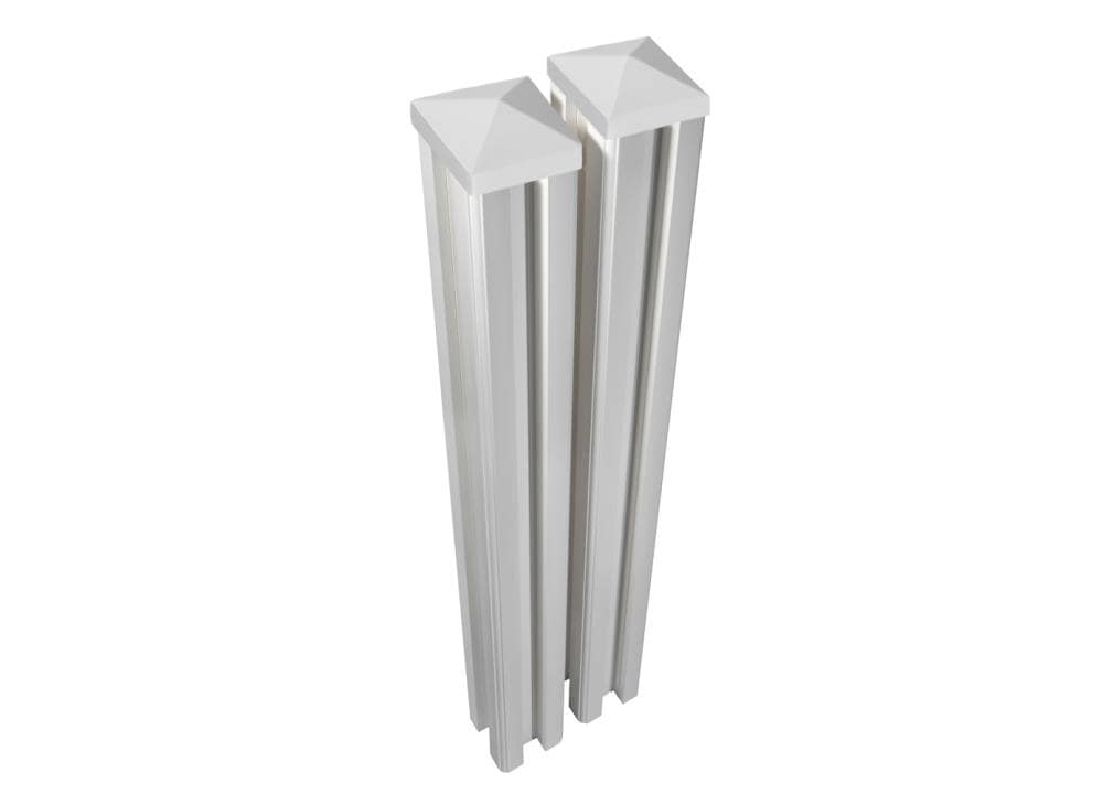 WamBam Fence Traditional Fence Posts 6-ft H x 0.5-ft W White Vinyl Fence Post (Unassembled)