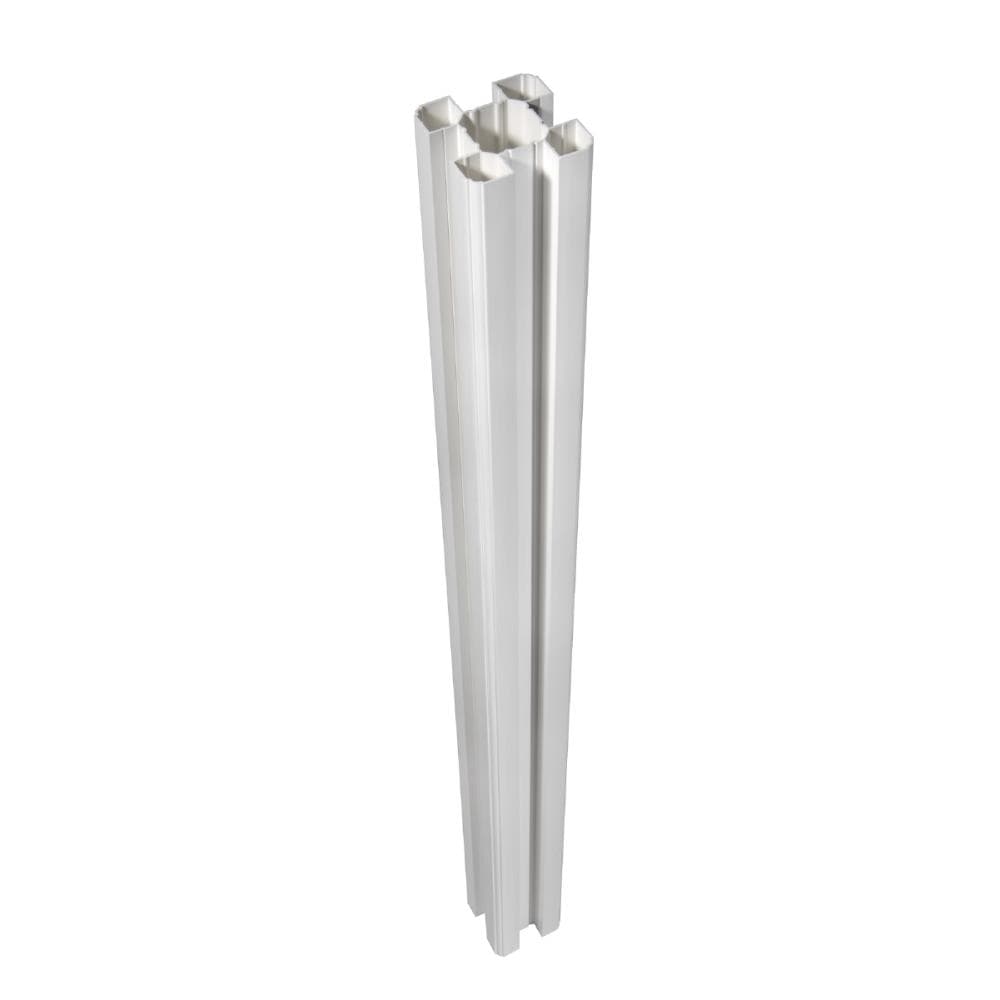 WamBam Fence Traditional Fence Posts 6-ft H x 0.5-ft W White Vinyl Fence Post (Unassembled)