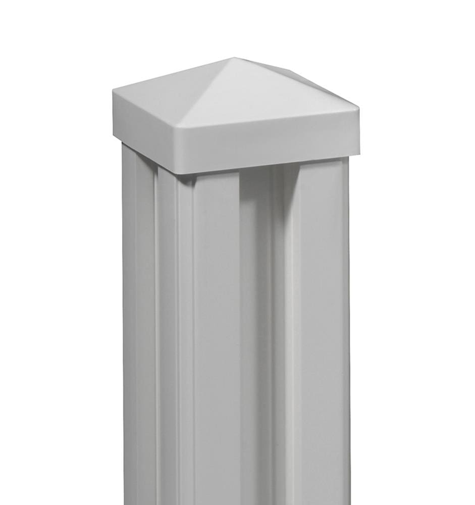 WamBam Fence Traditional Fence Posts 6-ft H x 0.5-ft W White Vinyl Fence Post (Unassembled)