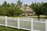 WamBam Fence Traditional Classic Picket Fence 4-ft H x 7-ft W White Vinyl Picket Fence Panel (Unassembled)