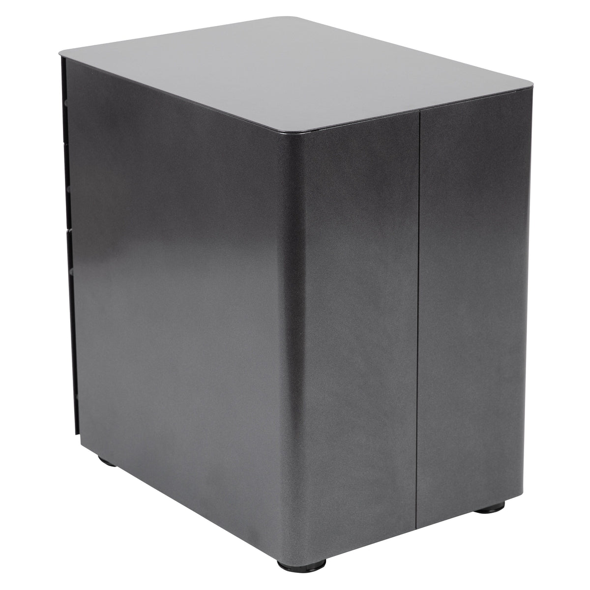 Flash Furniture Contemporary Black 3-Drawer Filing Cabinet, Commercial Grade Metal Construction, Lockable with Rolling Casters, Ergonomic Mobile Design