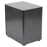 Flash Furniture Contemporary Black 3-Drawer Filing Cabinet, Commercial Grade Metal Construction, Lockable with Rolling Casters, Ergonomic Mobile Design