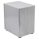 Flash Furniture Contemporary Gray 3-Drawer Filing Cabinet, Commercial Grade Metal Construction, Lockable, Ergonomic Mobile Design