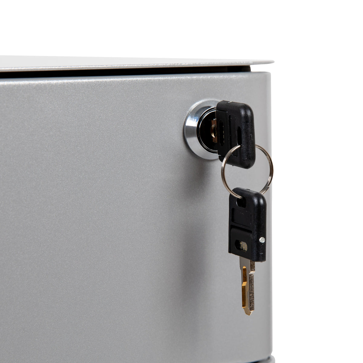 Flash Furniture Contemporary Gray 3-Drawer Filing Cabinet, Commercial Grade Metal Construction, Lockable, Ergonomic Mobile Design