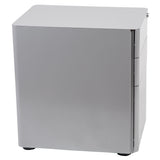 Flash Furniture Contemporary Gray 3-Drawer Filing Cabinet, Commercial Grade Metal Construction, Lockable, Ergonomic Mobile Design
