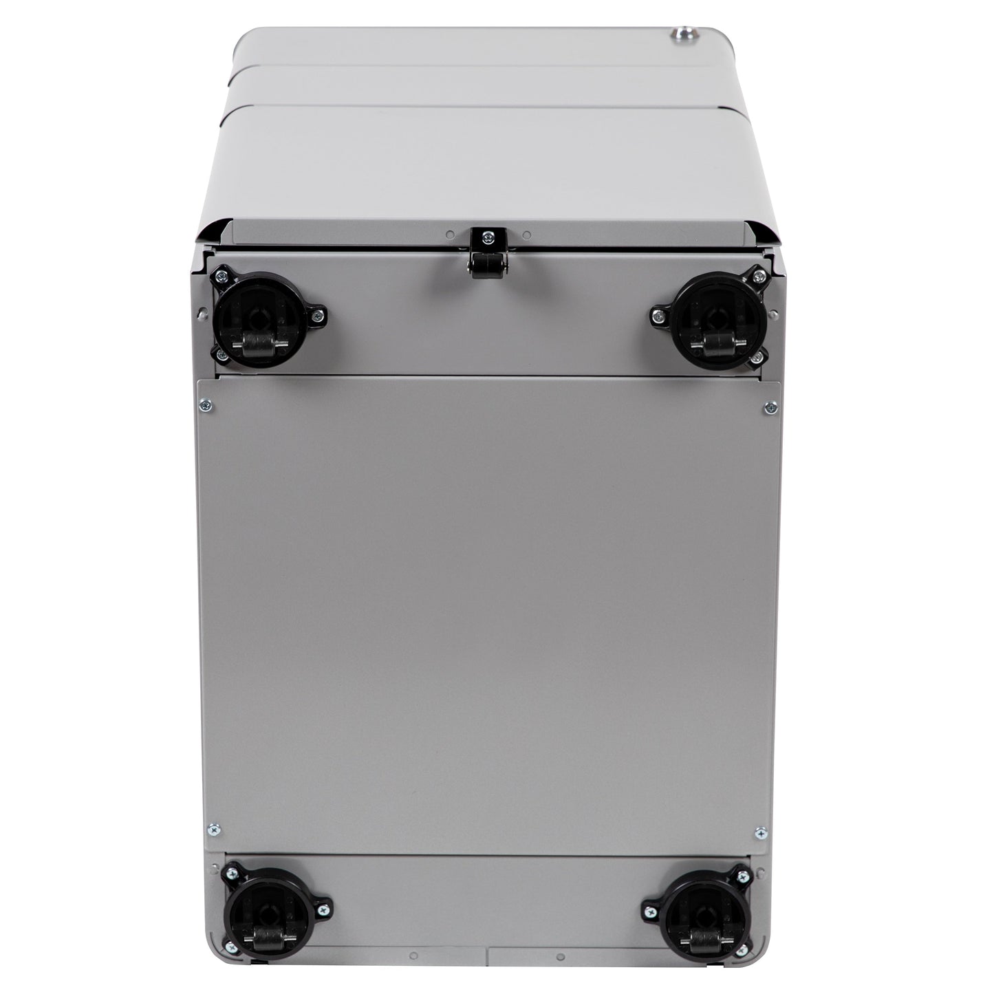 Flash Furniture Contemporary Gray 3-Drawer Filing Cabinet, Commercial Grade Metal Construction, Lockable, Ergonomic Mobile Design