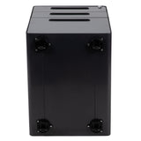 Flash Furniture Modern Black 3-Drawer Filing Cabinet - Ergonomic Mobile Design, Lockable, Commercial Grade Metal File Cabinet, 16  21  24in