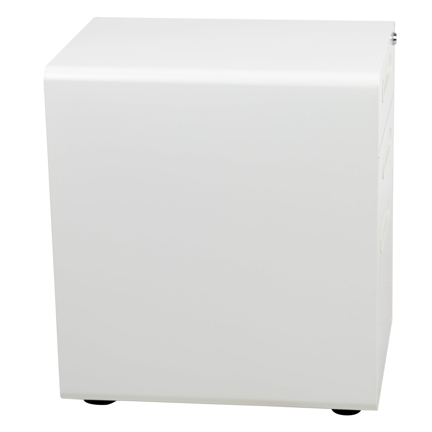 Flash Furniture Modern White 3-Drawer Filing Cabinet - Ergonomic Mobile Design, Lockable, Commercial Grade, Metal Construction, Rolling, 16x24x21 Inches