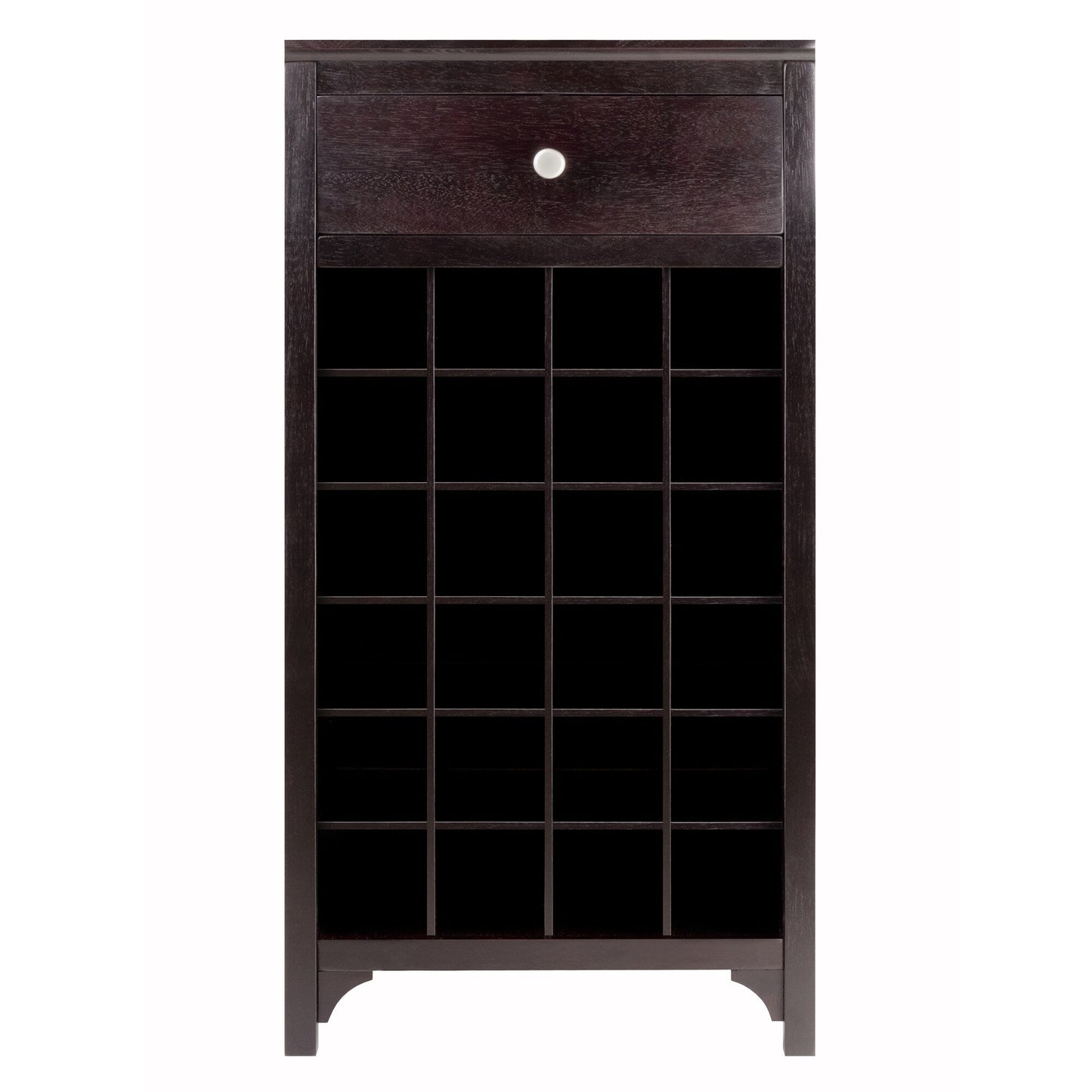Winsome Wood 24-Bottle Espresso Wood Wine Cabinet