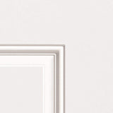 Masonite 30-in x 80-in Steel Half Lite Left-Hand Inswing Primed Prehung Single Front Door with Brickmould, Insulating Core, Blinds Between Glass