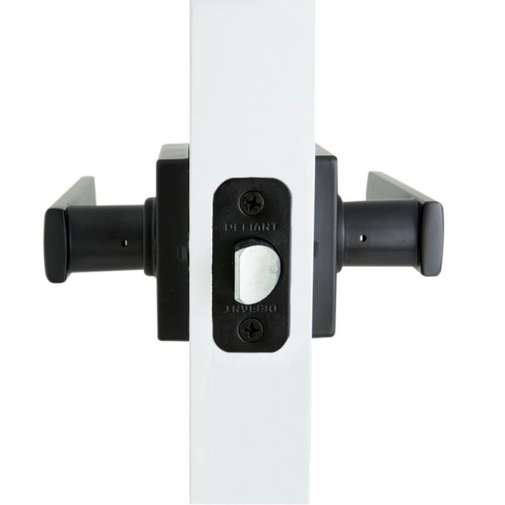 Westwood Matte Black Hall and Closet Door Lever with Square Rose