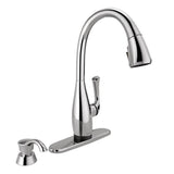 Dominic Single-Handle Pull-Down Sprayer Kitchen Faucet with Touch2O & ShieldSpray Technology in SpotShield Stainless - Super Arbor