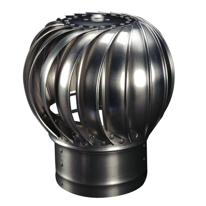 8 in. Mill Finish Aluminum Internally Braced Whirlybird Wind Turbine - Super Arbor