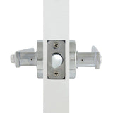 Westwood Bright Chrome Bed/Bath Door Lever with Round Rose