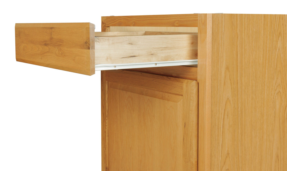 Diamond NOW Portland 12-in W x 35-in H x 23.75-in D Wheat Door and Drawer Base Stock Cabinet