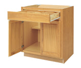 Diamond NOW Portland 36-in W x 35-in H x 23.75-in D Wheat Door and Drawer Base Stock Cabinet