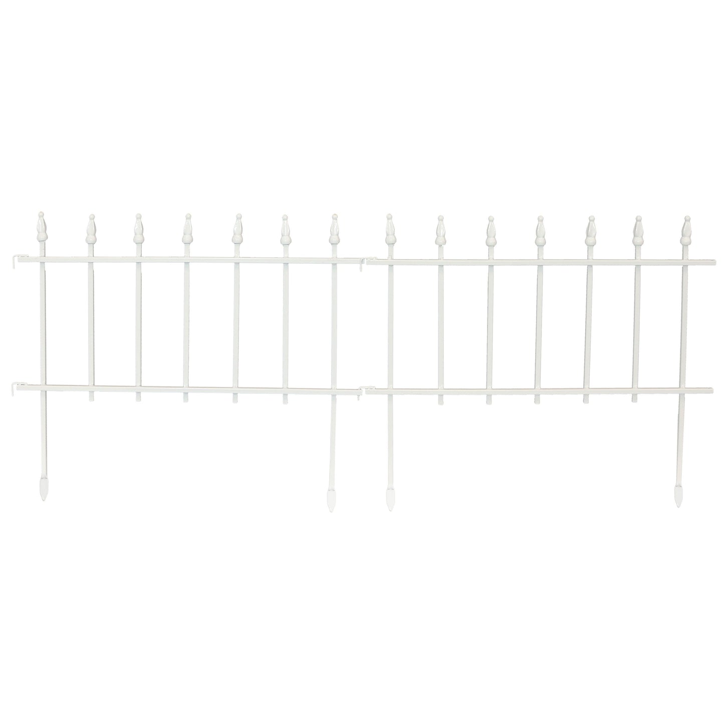 Sunnydaze Decor 2-ft H x 2-ft W White Steel Decorative Fence Panel