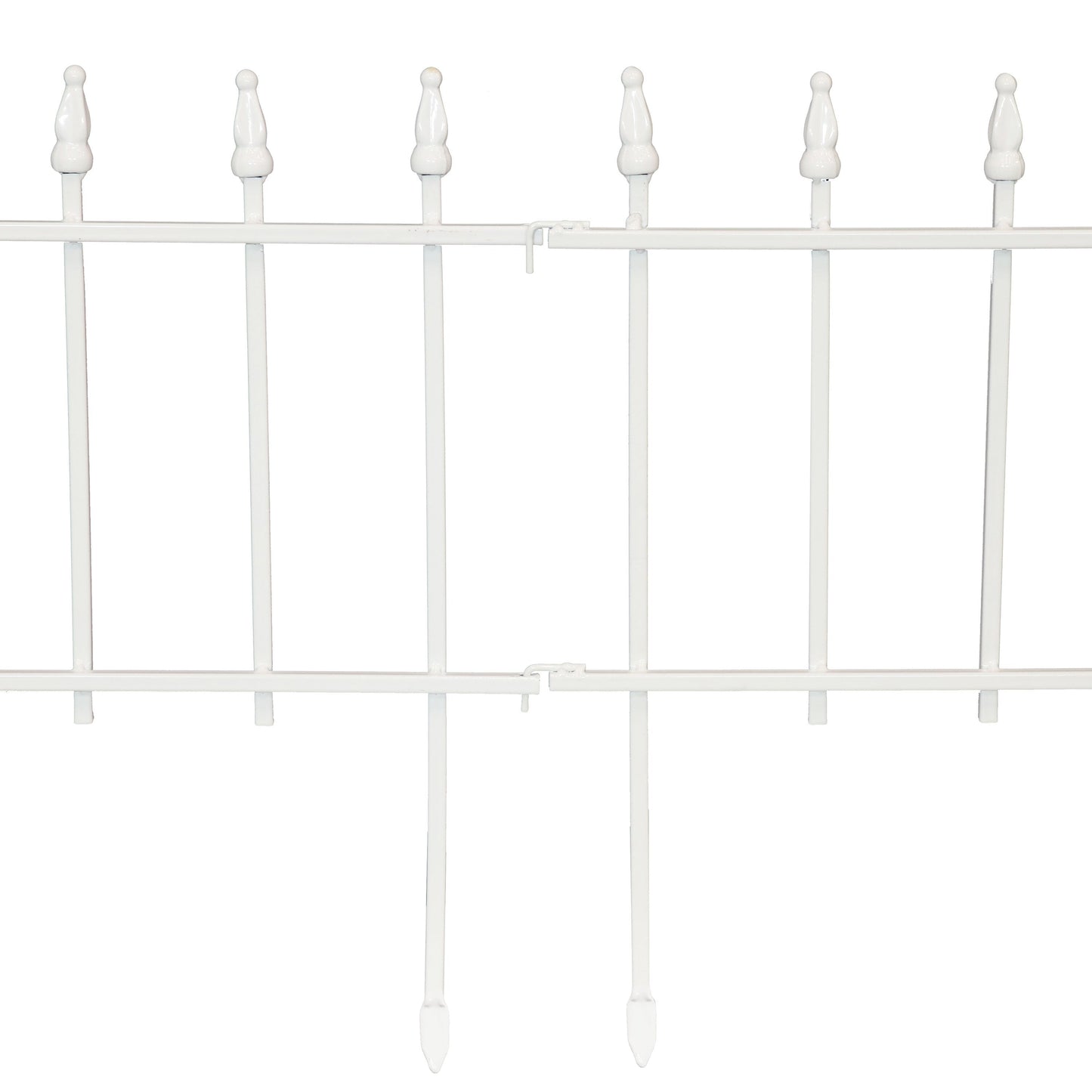 Sunnydaze Decor 2-ft H x 2-ft W White Steel Decorative Fence Panel