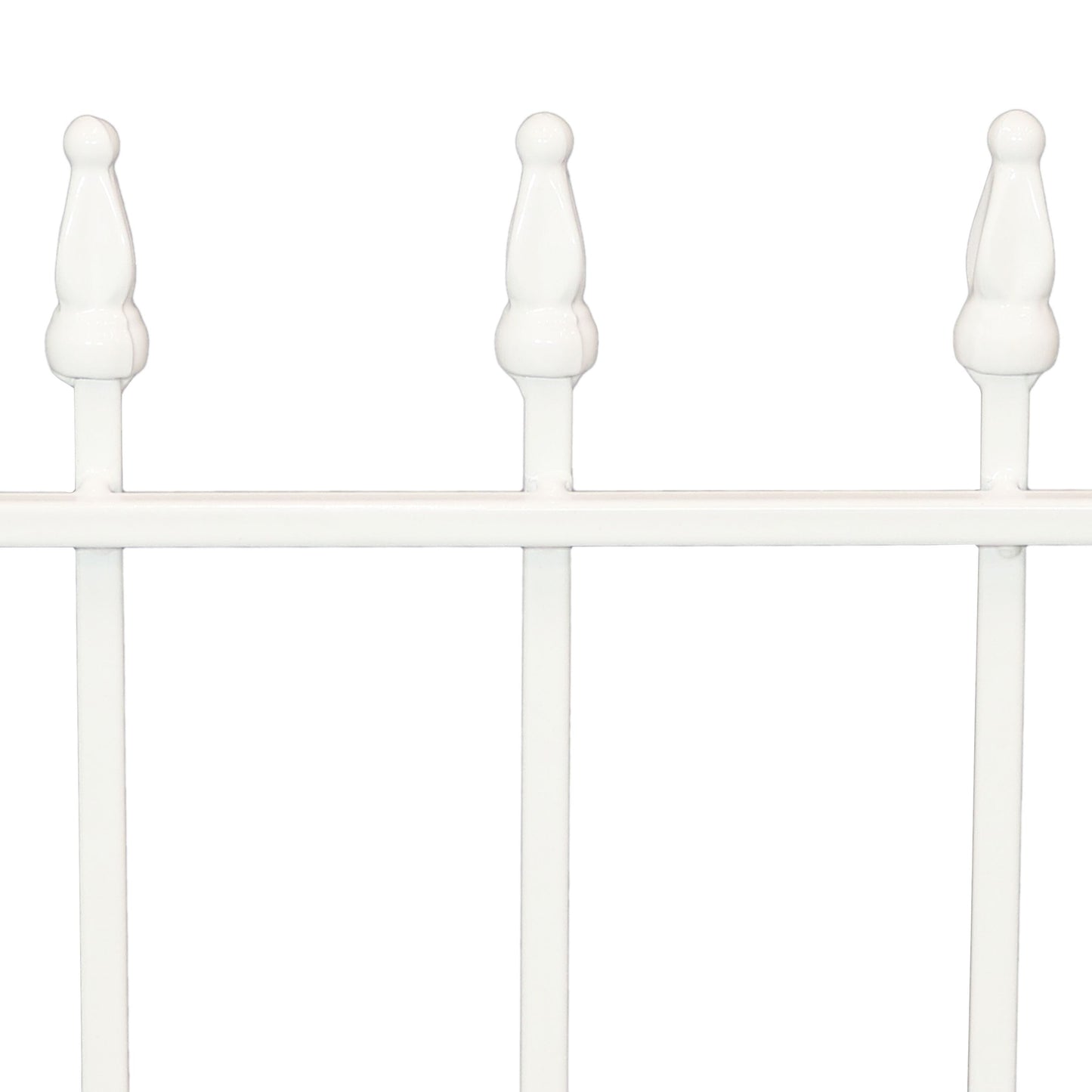 Sunnydaze Decor 2-ft H x 2-ft W White Steel Decorative Fence Panel