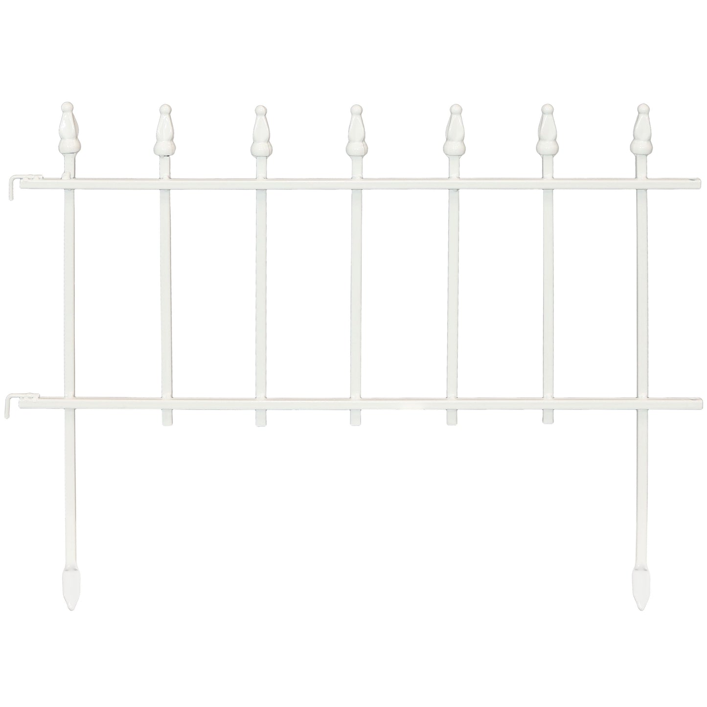 Sunnydaze Decor 2-ft H x 2-ft W White Steel Decorative Fence Panel