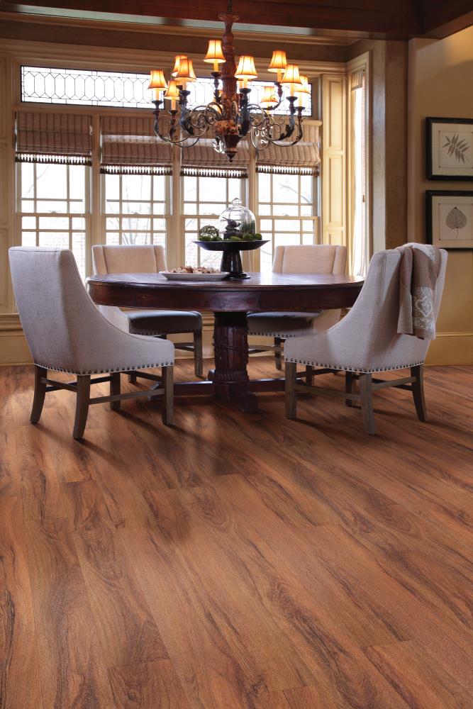 Shaw Cosmopolitan Fiery Brown 6-in Wide x 2-mm Thick Water Resistant Luxury Vinyl Plank Flooring (53.93-sq ft)