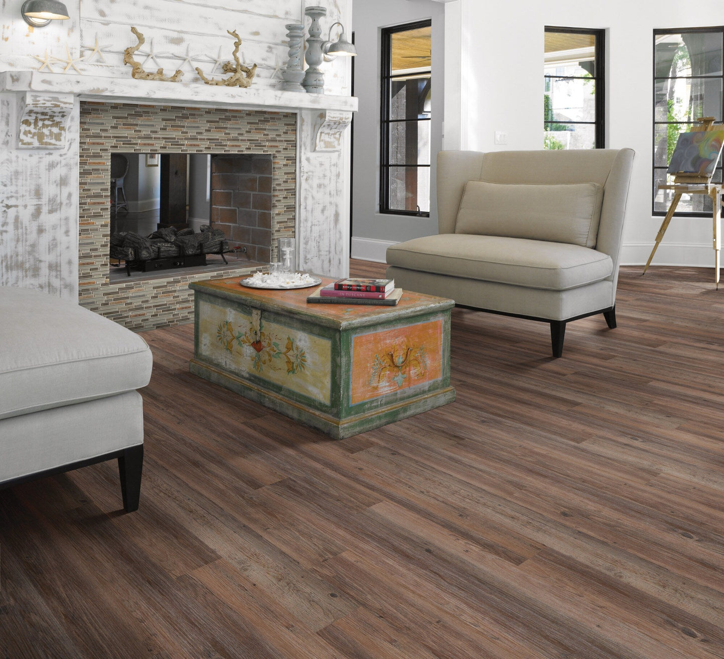 Shaw Farmers Market 6 mil Farmland 6-in Wide x 2-mm Thick Waterproof Luxury Vinyl Plank Flooring (53.93-sq ft)