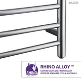 ANZZI Polished Chrome Plug-In Wall Mount Towel Warmer, 20.08 x 4.41 x 31.5 in, 80W