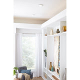 Progress Lighting 7.5-in Matte White Transitional Integrated LED Flush Mount Light, Wet Rated, 3000K