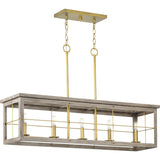 Progress Lighting Hedgerow 5-Light Distressed Coastal Chandelier