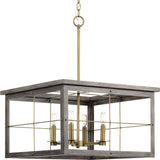 Progress Lighting Hedgerow 4-Light Distressed Coastal Chandelier