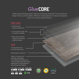 Lucida USA Gluecore Thunder Sky Gray 22-mil x 7-3/32-in W x 48-in L Waterproof Glue Down Luxury Vinyl Plank Flooring (40-sq ft/ Carton)