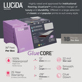 Lucida USA Gluecore Whitstone White 22-mil x 12-in W x 24-in L Waterproof Glue Down Luxury Vinyl Plank Flooring (36-sq ft/ Carton)