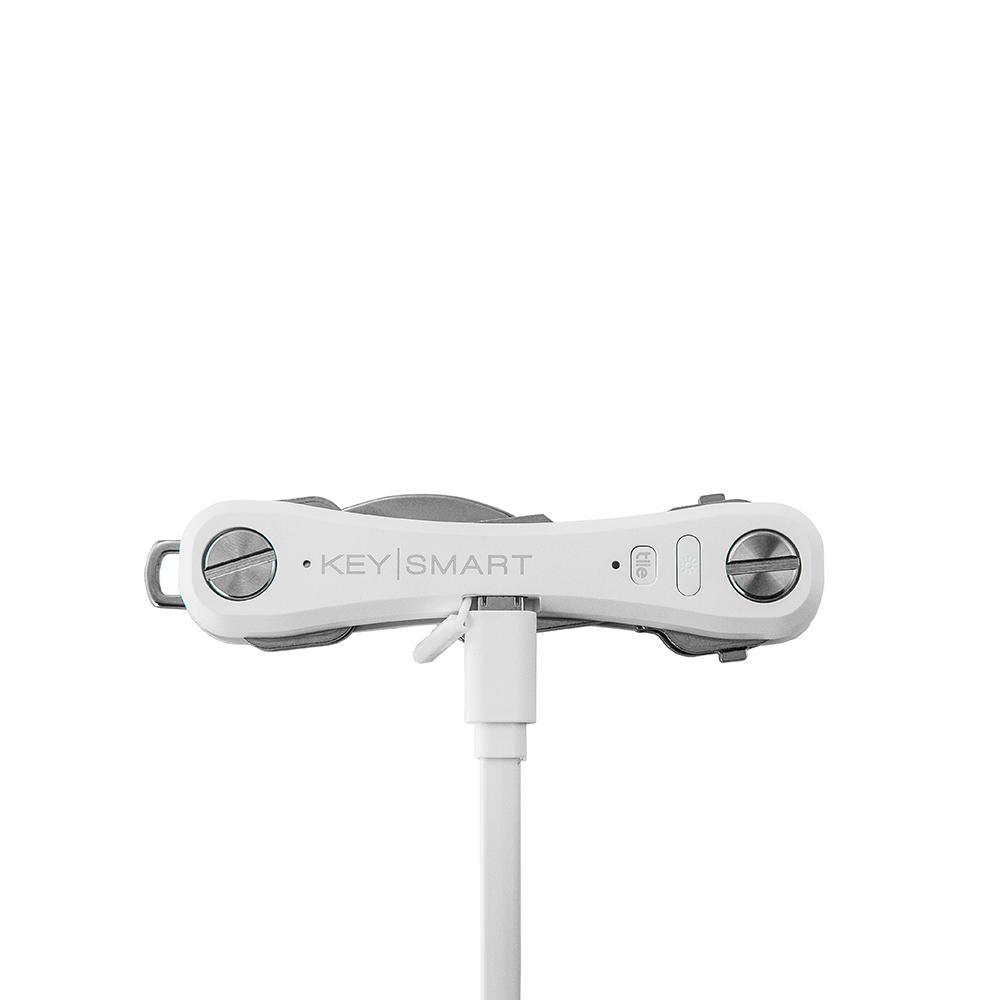 Pro Compact Multiple Key Holder with Tile Smart Location in White - Super Arbor