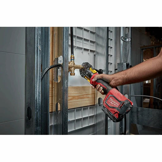 Milwaukee M18 18-Volt Cordless Short Throw PEX Press Tool Kit with (3) Viega PureFlow Jaws, (2) 2.0Ah Batteries & Charger