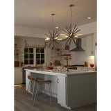 Progress Lighting Thorpe 5-Light Brushed Nickel Mid-century Chandelier