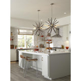 Progress Lighting Thorpe 5-Light Brushed Nickel Mid-century Chandelier