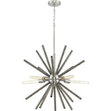 Progress Lighting Thorpe 5-Light Brushed Nickel Mid-century Chandelier