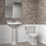 Elida Ceramica Natural Ledgewood Stone 13-in x 25-in Matte Porcelain Wood Look Wall Tile