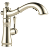 Delta Cassidy Polished Nickel 1-Handle Deck-Mount Pull-Out Kitchen Faucet, Model 4197-PN-DST