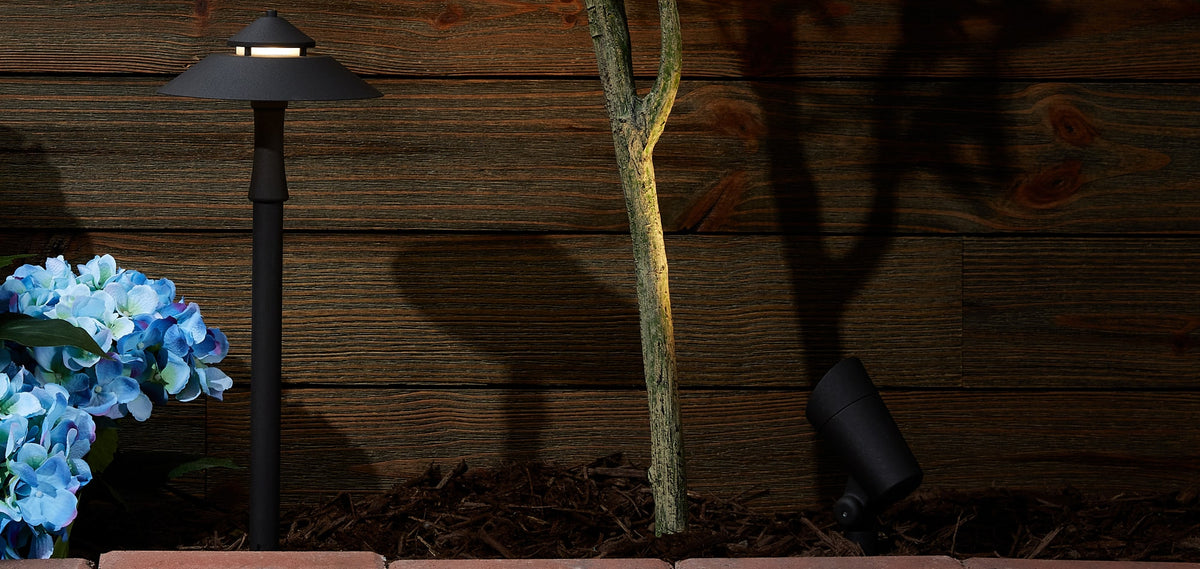 Portfolio 13.8-Watt Special Textured Bronze Low Voltage Integrated LED Path Light Kit