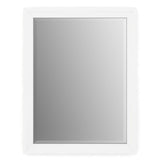 28 in. W x 36 in. H (M1) Framed Rectangular Deluxe Glass Bathroom Vanity Mirror in Matte White