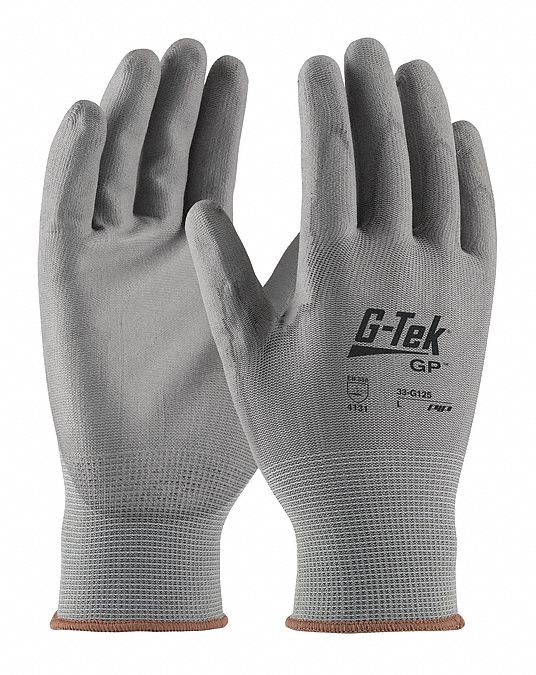PIP 2XL Polyurethane-Coated Gloves - G-Tek GP, ANSI Abrasion Level 3, 12-Pack