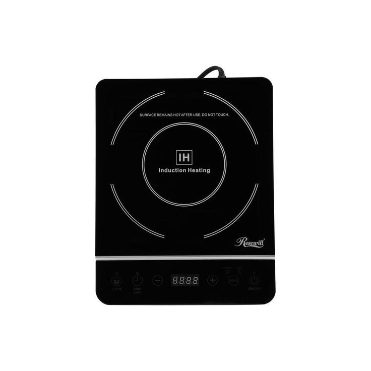 1800W Single Burner 13 in. Black Hot Plate with Temperature Controls