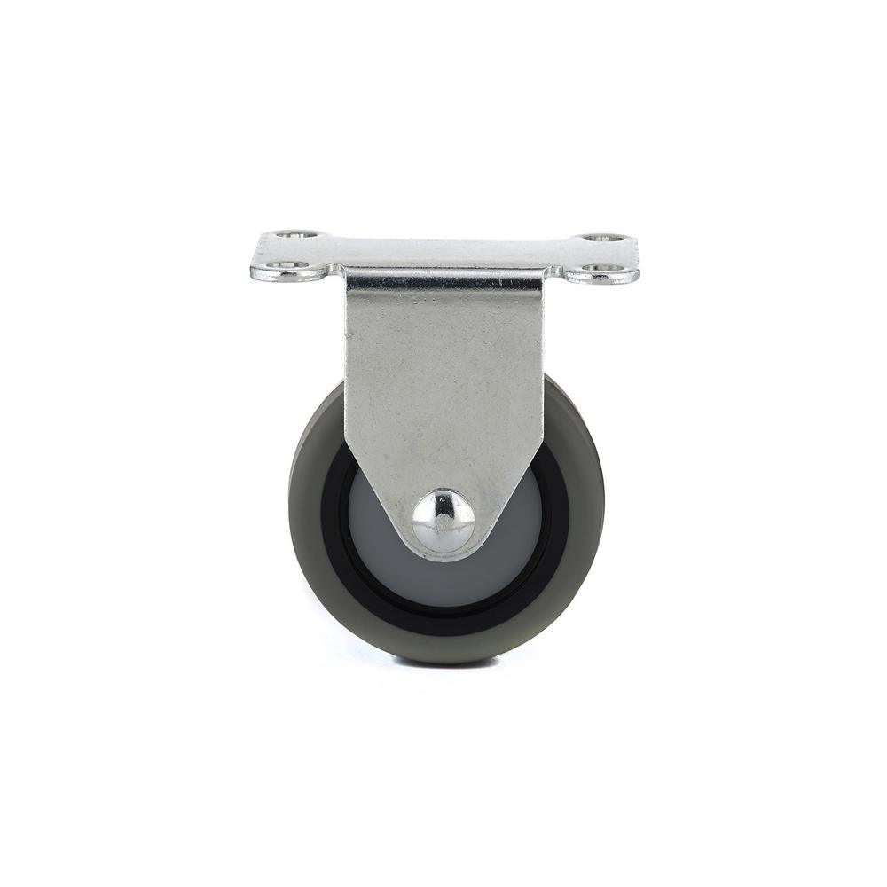 3 in. Gray Fixed plate Caster, 176.4 lb. Load Rating - Super Arbor