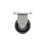 3 in. Gray Fixed plate Caster, 176.4 lb. Load Rating - Super Arbor