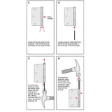 3-1/2 in. x 5/8 in. Radius Brushed Oil-Rubbed Bronze Door Hinge Value Pack (24-Pack)