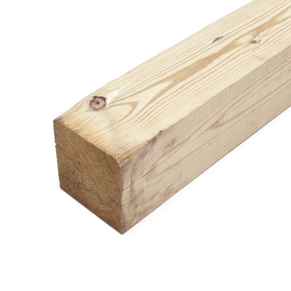 6 in. x 6 in. x 8 ft. #2 Pressure-Treated Timber - Super Arbor